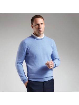 Plain Lambswool crew neck sweater Glenmuir1891 15 Gauge GSM